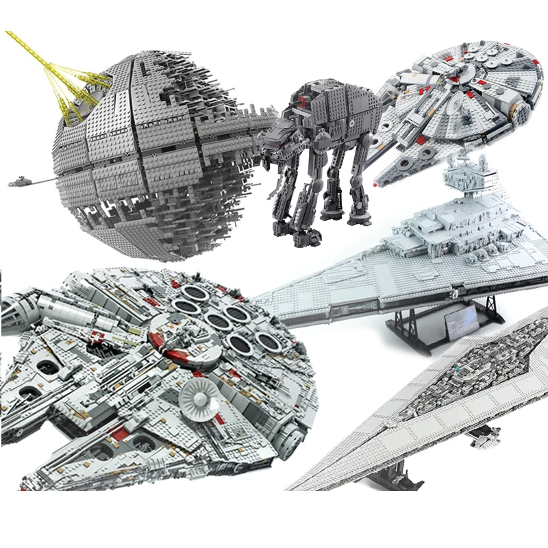 

Death star Pdagogisches Spielzeug Destroyer Schiff Bausteine Kits Millennium &Wars Falcon Bricks Set Kinder Weihnachten Geschenk