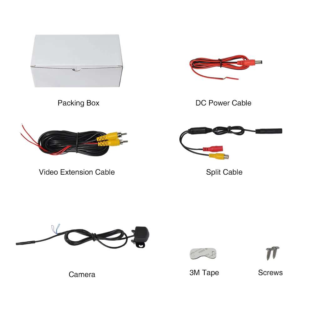 

PARKVISION HD 170 Degree Night Vision Rear View Reverse Car Camera IP 68 Waterproof DC 12V