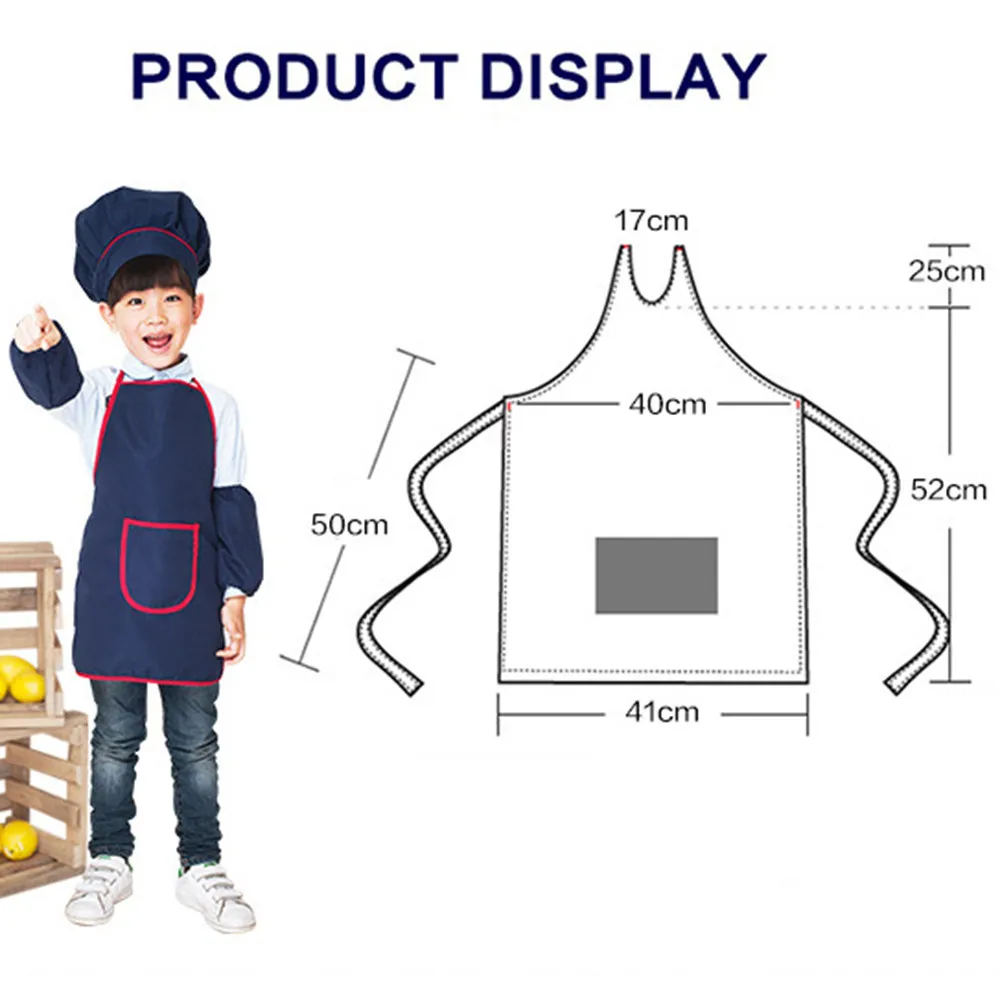 Детский водостойкий маслостойкий Кухонный Фартук с мультяшным рисунком фартук
