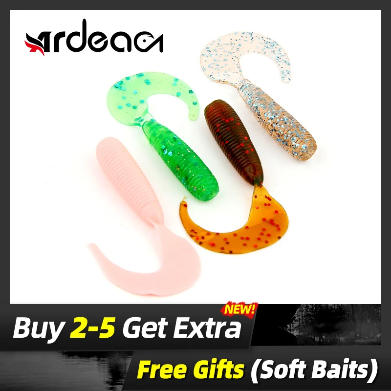 

Мягкая приманка ARDEA, 10 шт., пластиковая приманка в виде червя, 45 мм, 1 г, силиконовая приманка в виде личинки, воблеры, приманки, искусственные п...