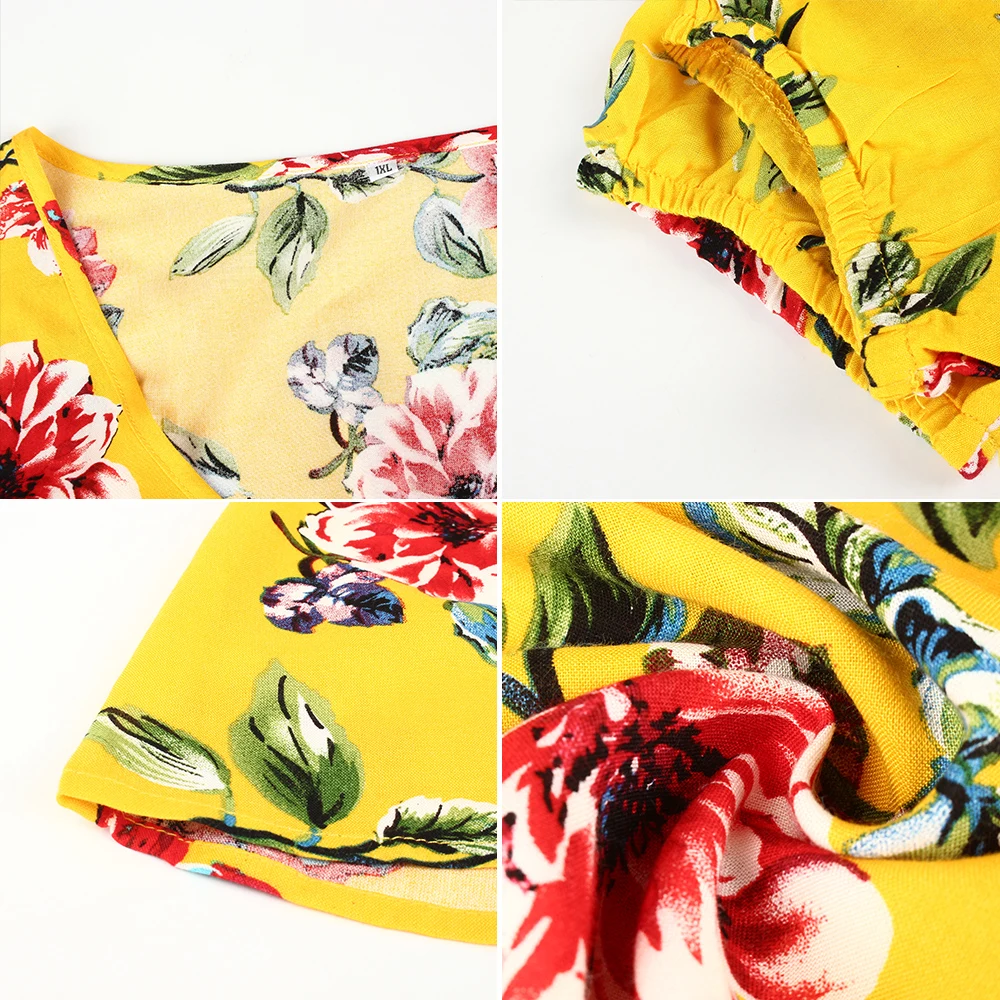 Женские летние платья размера плюс с коротким рукавом сексуальное богемное