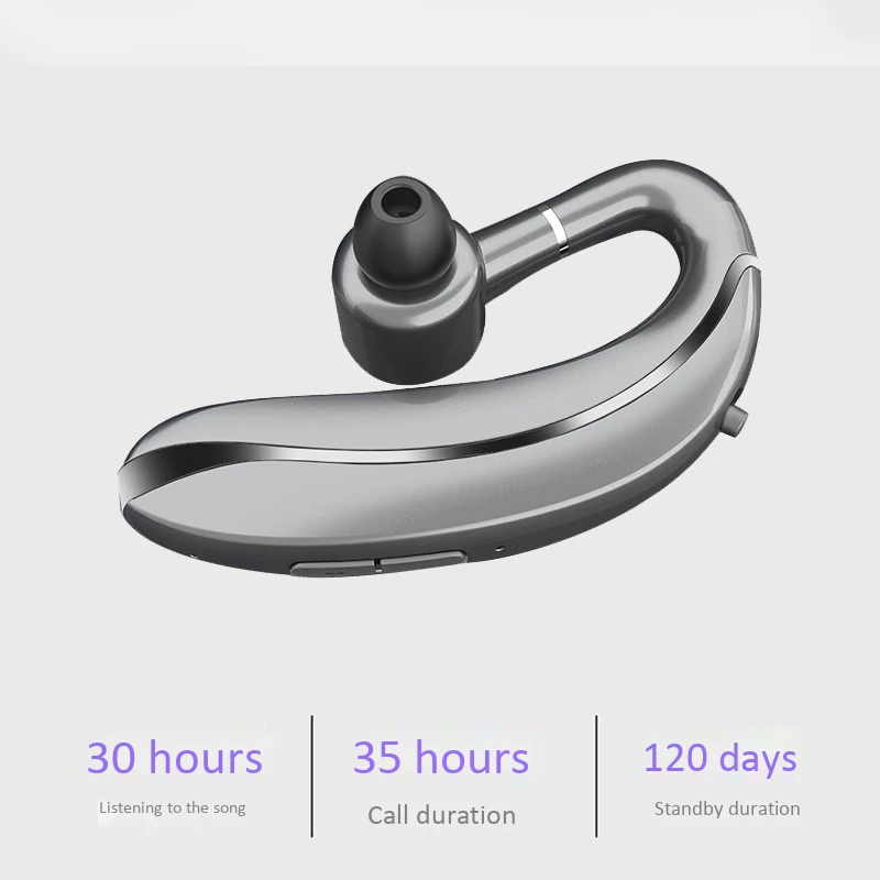 Q10 беспроводные наушники вкладыши с крючком Bluetooth 5 0 300 мАч одиночные без рук