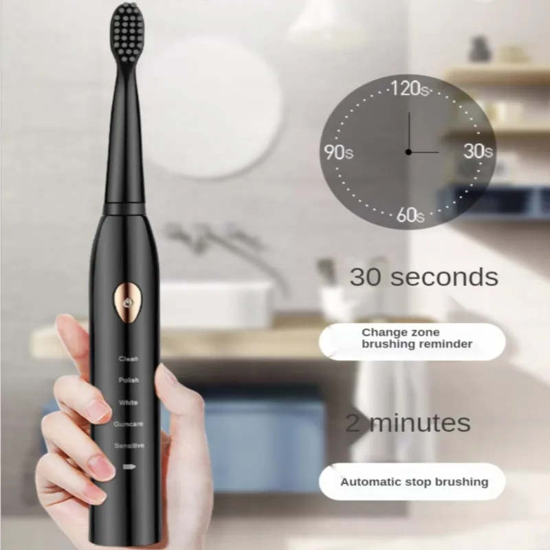 

Houseehold Electric Toothbrush Men and Women Couple Houseehold Whitening Waterproof Toothbrush Ultrasonic Tooth Brush