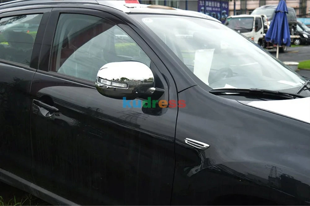 Для Mitsubishi ASX abs Хромированная Зеркало заднего вида для автомобиля-Стайлинг крыло зеркало заднего вида отделкой автомобиль с включение света