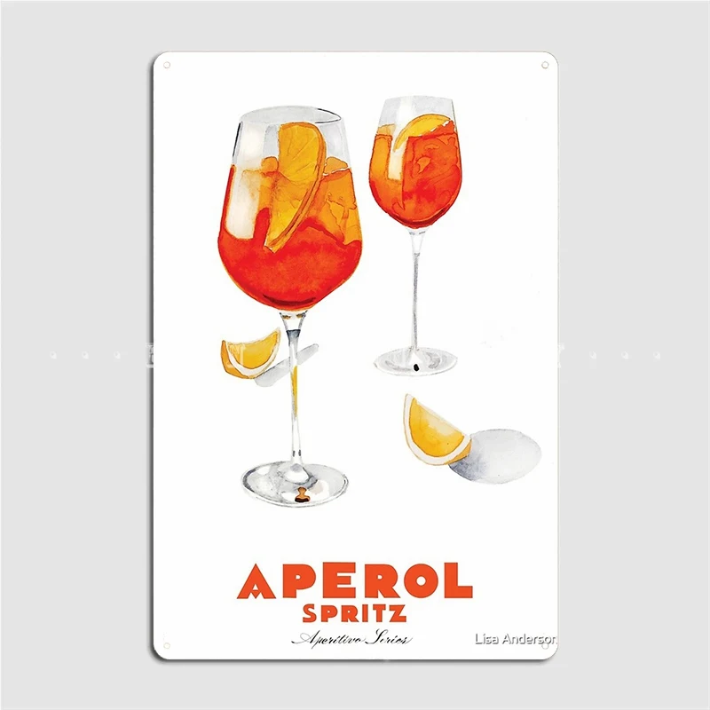 Открытый металлический плакат Spritz персонализированный постер для клуба