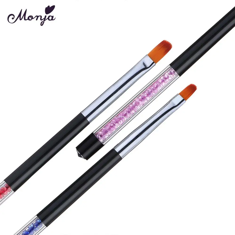 Monja 3 шт./компл. нейл-арта стразы ручки уф-гель прогноз погоды щетка шаблон дизайна