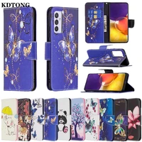 painted phone case for samsung galaxy a72 a52 a42 a32 a12 a71 a51 a41 a31 a21 a21s etui flip leather wallet protect funda cover