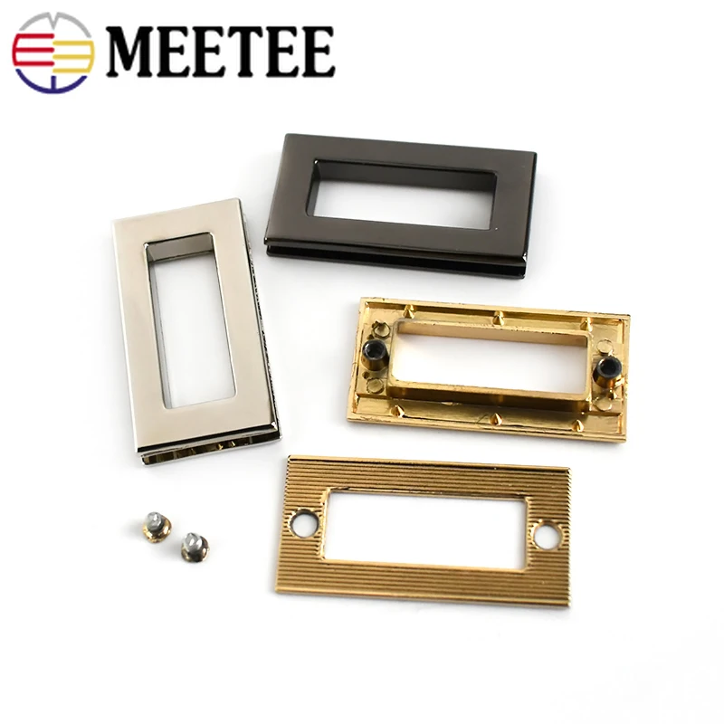 Meetee 4/10 шт id30.5мм металлическая квадратная петелька пряжки винтовые штоки