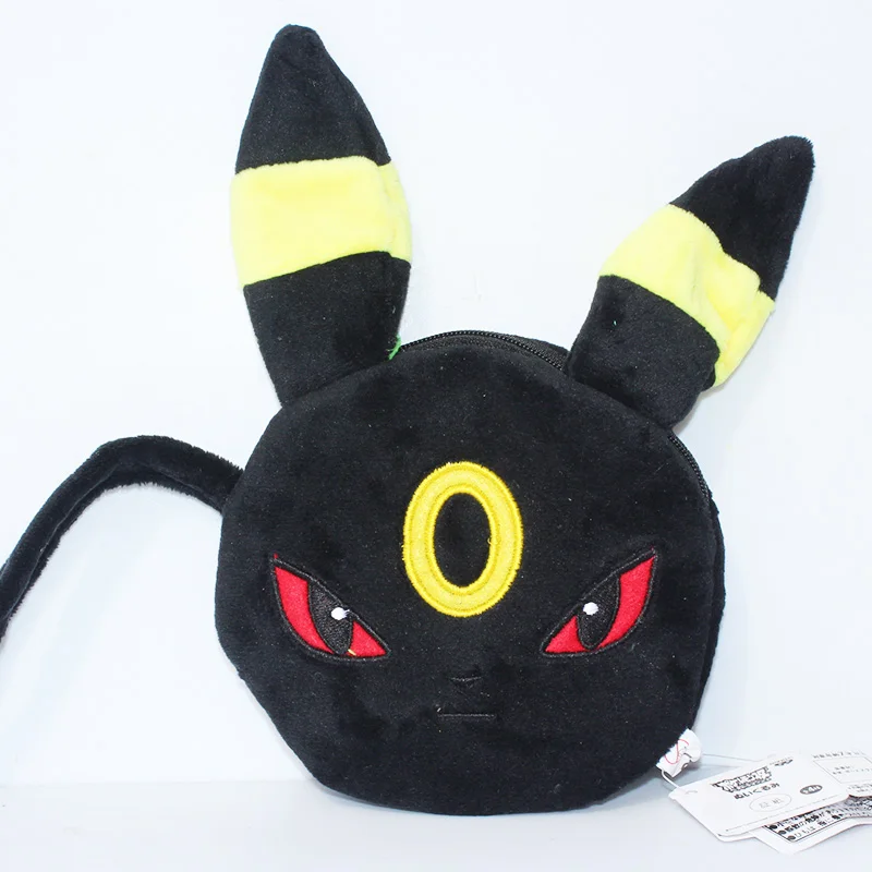 13 см милый плюшевый Кошелек для монет EEVEE Espeon Sylveon Umbreon мини-сумка Плюшевые Мультяшные сумки кошельки карманные игрушки Мультяшные плюшевые игрушки подарок - Цвет: 13cm  Umbreon bag