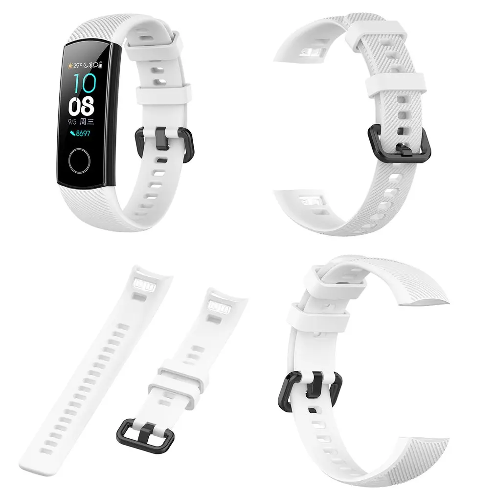 Silikon Bilek ремешок для huawei Honor Band 5 Стандартный Смарт Браслет спортивный сменный