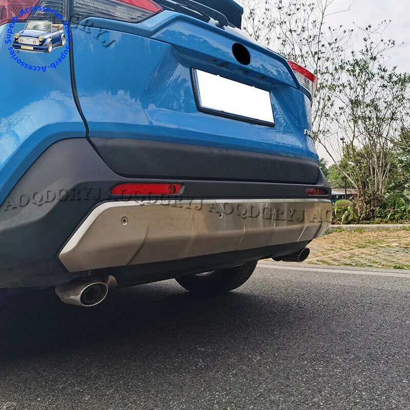 Передний и задний Противоскользящий бампер из нержавеющей стали для Toyota RAV4 2019 2020