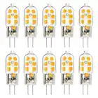 Светодиодный светильник KINGSO 10 шт. G4 3 Вт 2835 250LM DC 12V, энергосберегающий теплый белый 3000K, для спальни, гостиной, кухни, сада