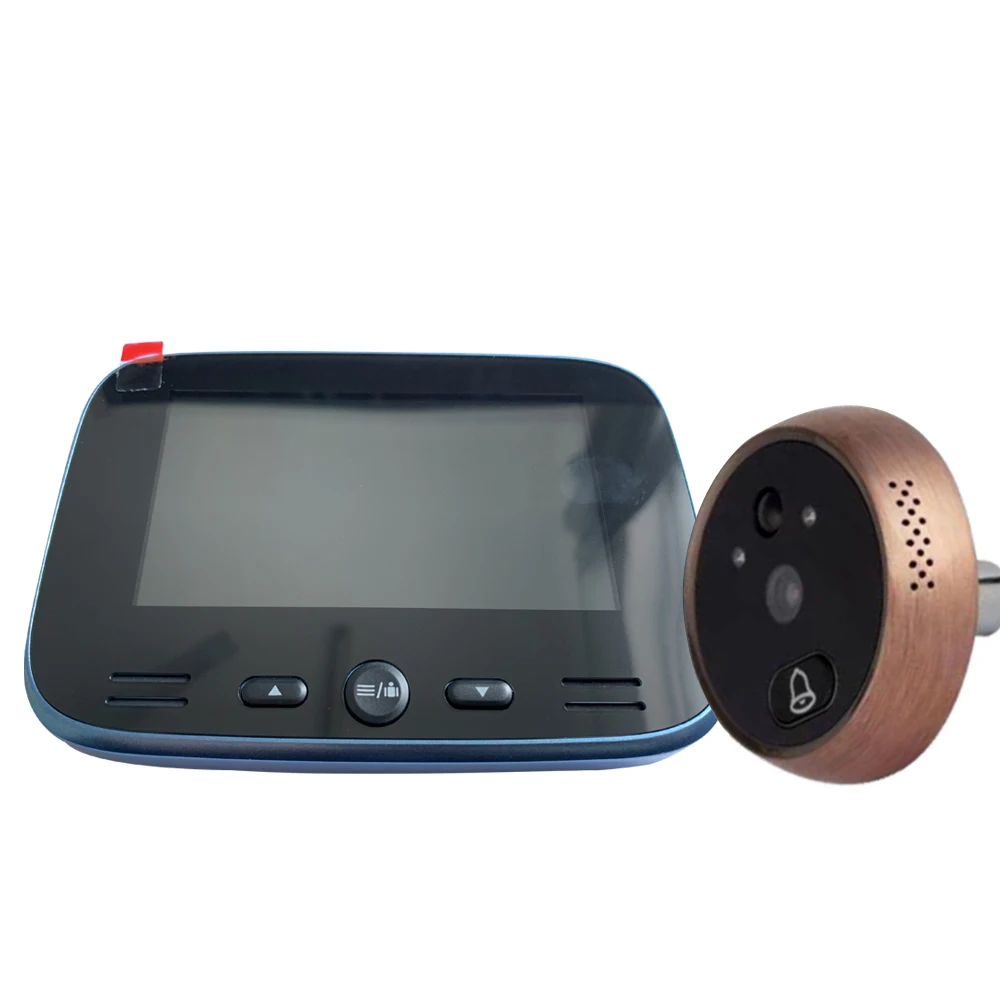 

4.6 Inch Video-Eye IPS LCD Smart 145 Degree Electronic Cat Eye Home Video Doorbell Security Door Electronic Door Bell For Home
