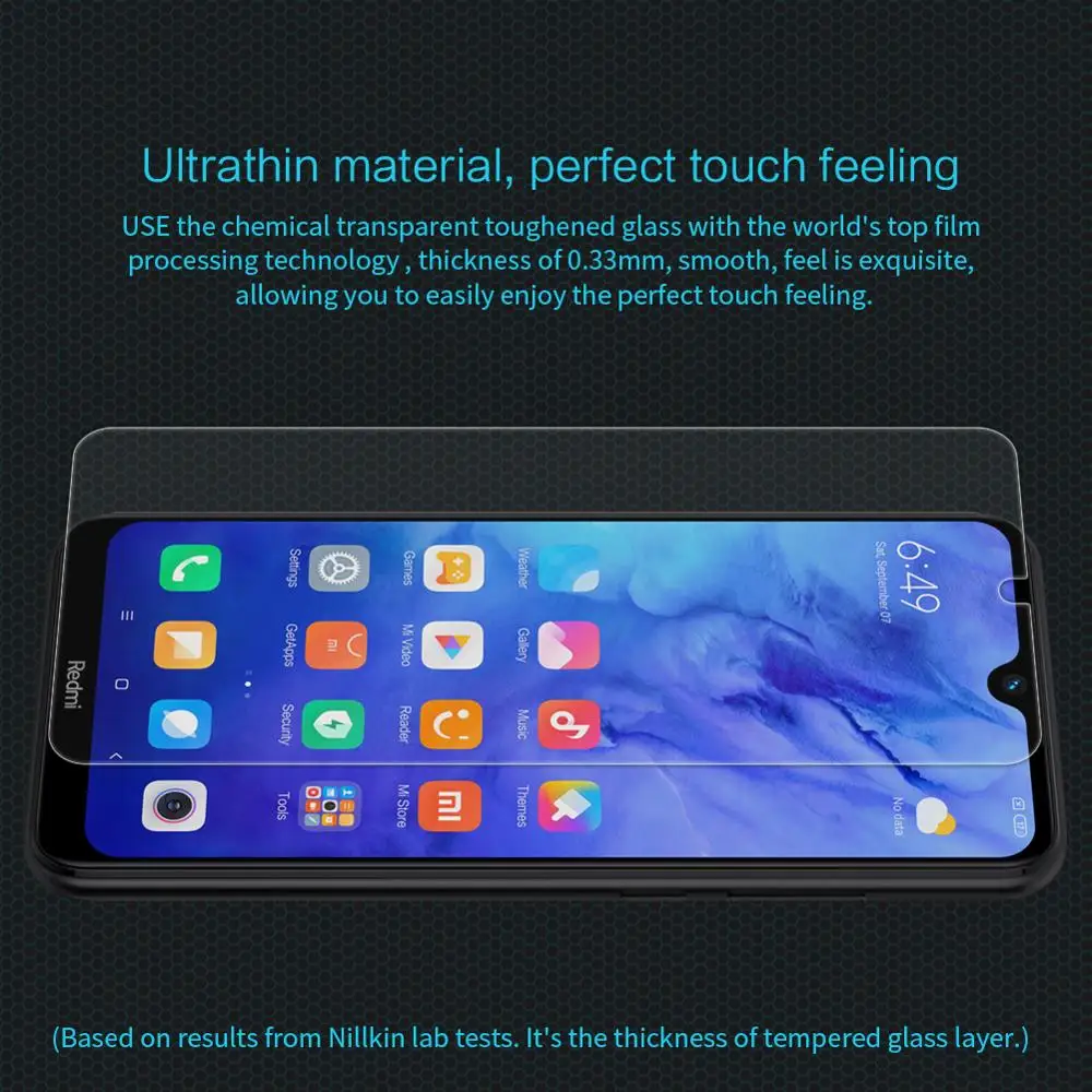 

For xiaomi redmi note 8T Tempered Glass Screen Protector NILLKIN Amazing H Nanometer Anti-Explosion Redmi Note 8 T Glass Film