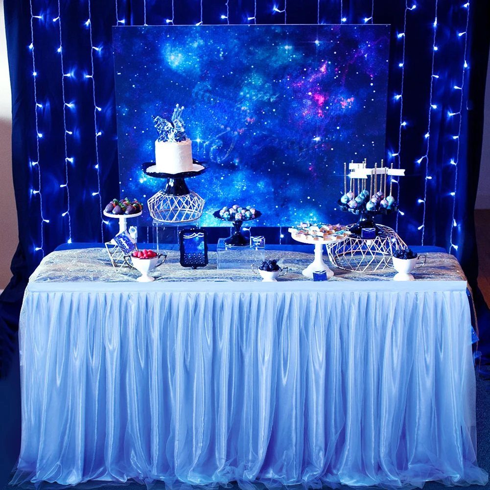 1 шт. покрывало для настольной юбки свадебные праздничные вечерние украшения