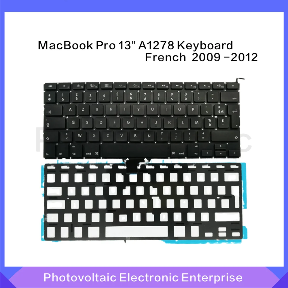Новая сменная клавиатура для MacBook Pro 13 3 &quotA1278 Французская + Подсветка с подсветкой