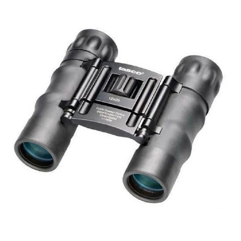 Бинокль Tasco 12x25 Essential Compact прочный HD-телескоп с полностью покрытием оптики K9