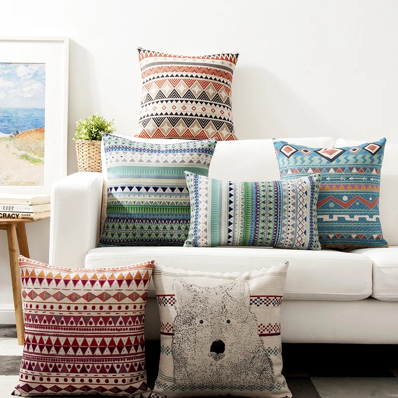 Наволочка для декоративной диванной подушки Чехол в богемном стиле Стиль Цвет