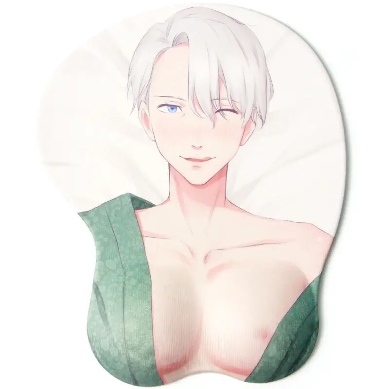 

Аниме Юри! 3D коврик для мыши Ice Victor Nikiforov, коврик для мужчин, подставка под запястье, большая грудь, Otaku, противоскользящий гелевый игровой ков...