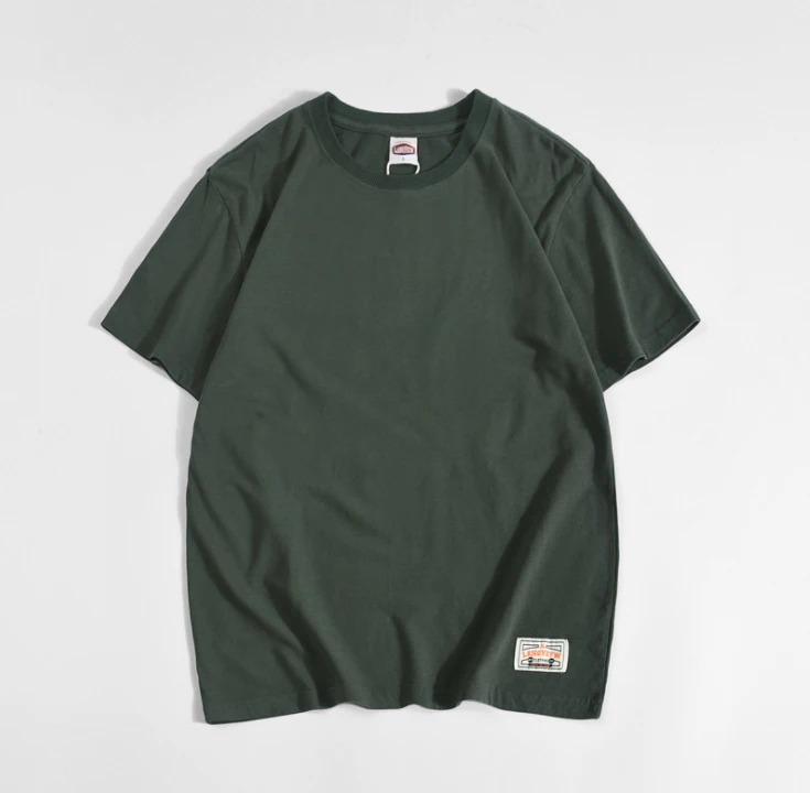

summer 2 pcs a set Solid color cotton sports short sleeve round neck advertising custom logo cultural shirt sportswear CHE124