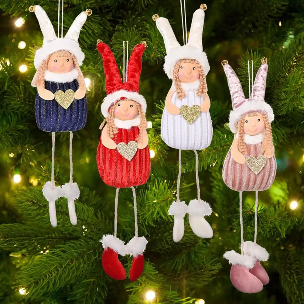 

Angel Design Realistic Xmas Tree Ornament PP Cotton Festival Ambience Hanging Pendant Home Decor