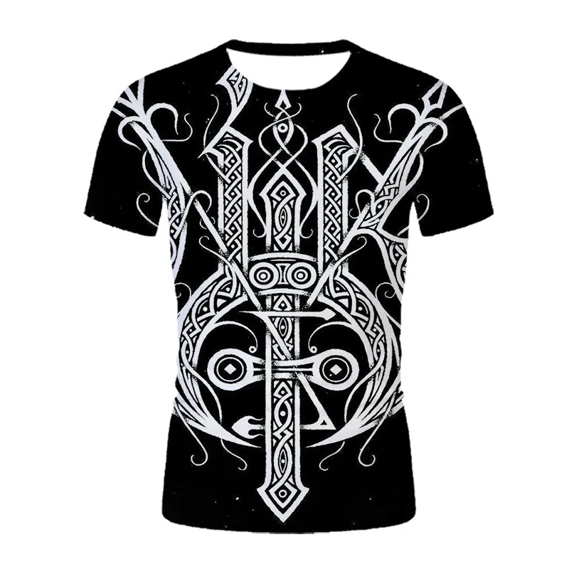 

Men's Cross Funny Graphic T-shirt Casual Fashion 3D Printed T-shirt Summer, Boys Round Neck Short Sleeve T-shirt Top Nice New