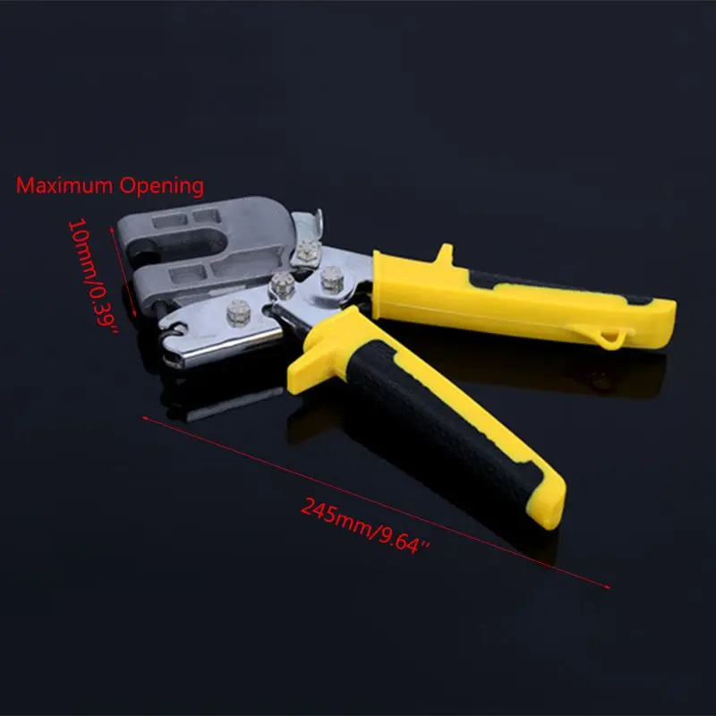

Multifunction Handle Stud Crimper Plaster Board Drywall Single Pliers for Fastening Metal Studs Punching Pliers Durable