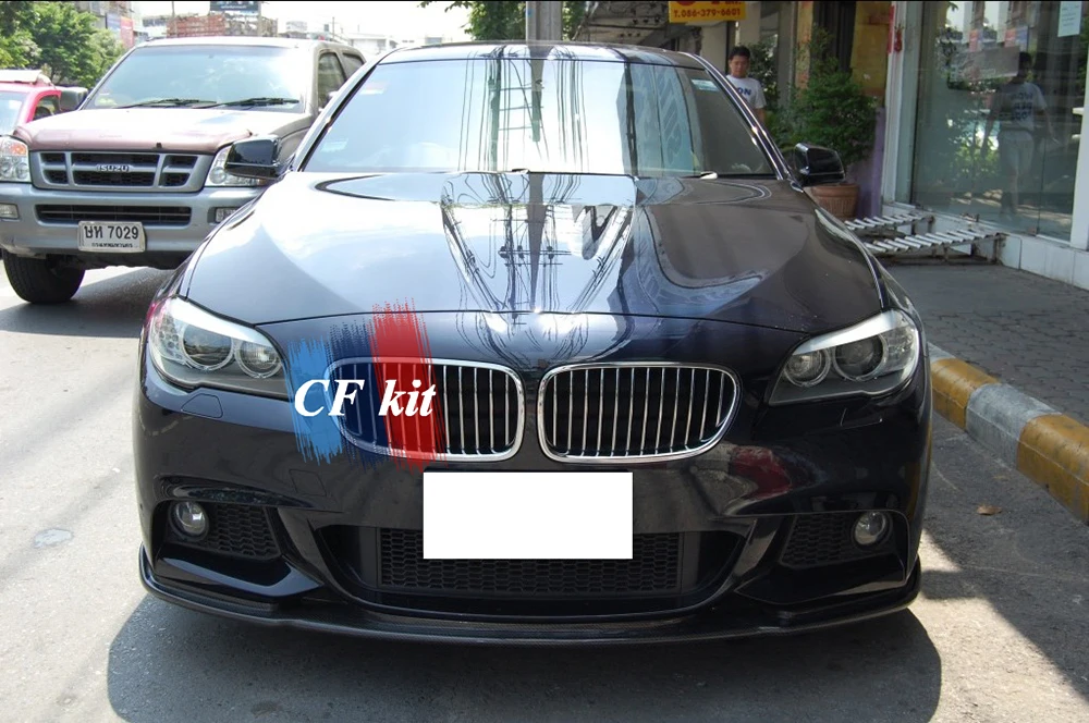 CF комплект для BMW 5 серии F10 M TECH Sport сплиттер передней губы ABS/углеродного волокна