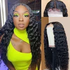 Парик с глубокой волной на сетке 5 Х5, парик с фронтальной сеткой HD, парики из человеческих волос, вьющиеся парики из человеческих волос, парик с предварительно выщипанными и отбеленными узлами, парик на сетке