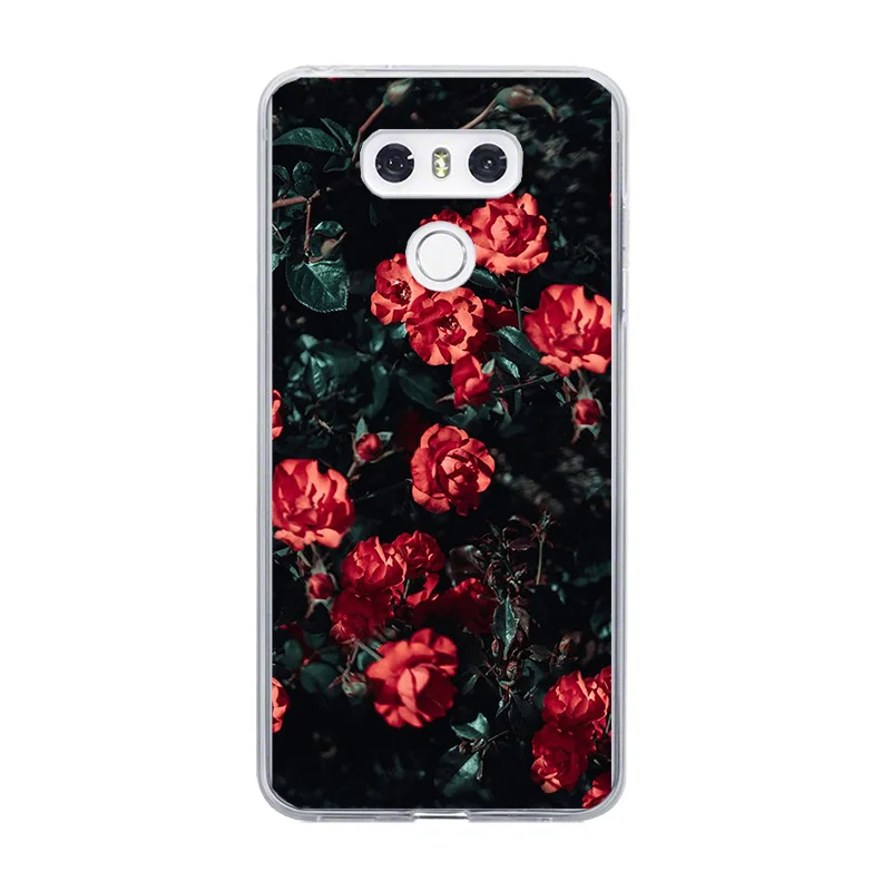 Чехол для телефона ciciber с розами LG G6 G7 V20 V30 V35 V40 THINQ мягкий ТПУ K8 K7 K10 K4 K9 K11 2017 2018 Plus