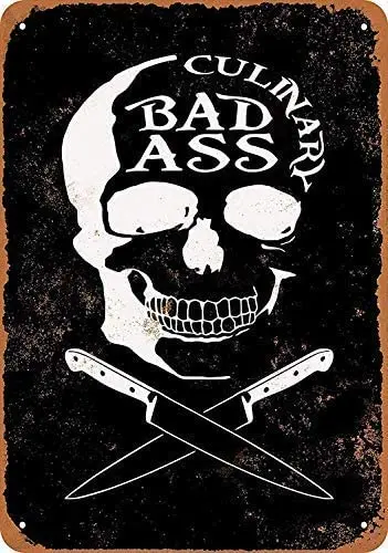 

2021 кулинарный череп в стиле ретро, металлическая жестяная вывеска, интересные уличные украшения, товары для дома, кофейни, гаража, 12X8 дюймов