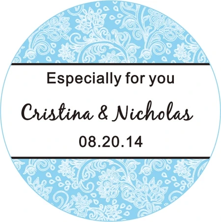 New Paper Custom Sticker for Wedding / Party Round Shape 3cm | Дом и сад
