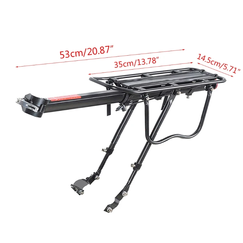 

Bicycle Luggage Carrier Aluminum Cargo Rear Rack Shelf Cycling Seatpost Stand 87HF