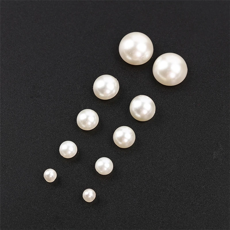 New Arrival DIY jewelry Decorative Accessories ABS Single Hole Semi-circle Pearl Bang Plastic Rivet For Fashion Earrings | Украшения и
