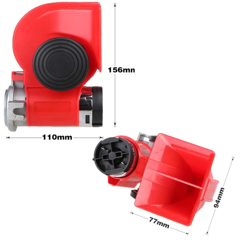 Автомобильный мотоциклетный воздушный насос со спиральным гудком 12 В дБ