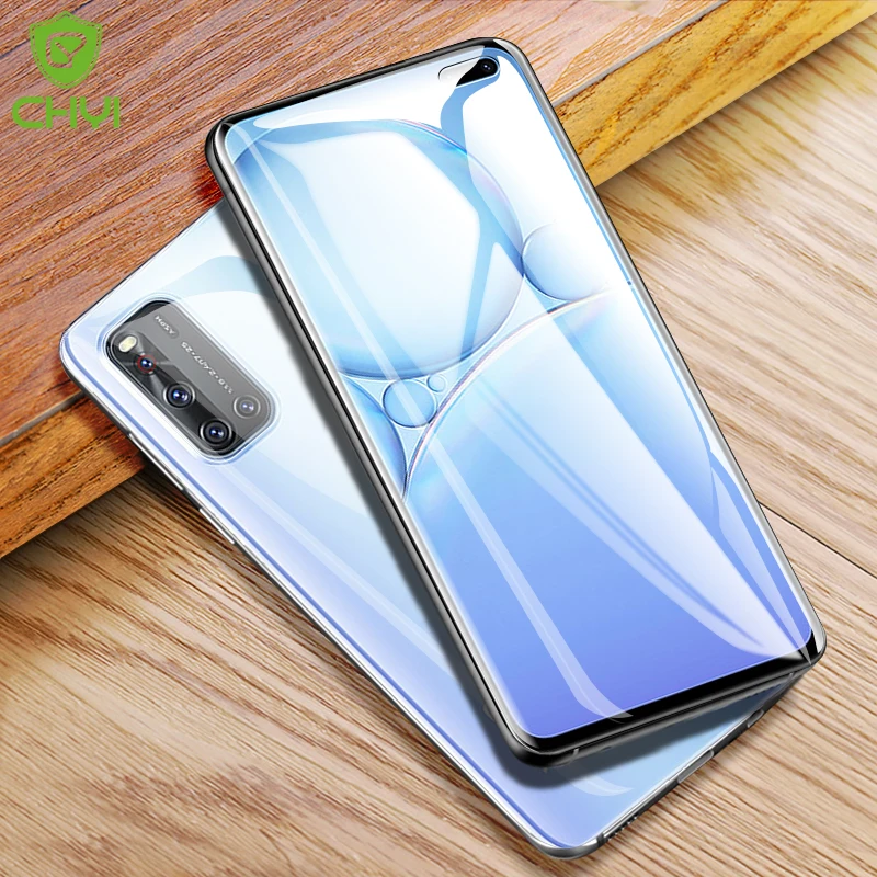 

CHYI 3D Curved Film For vivo V19 Screen Protector 6.44inch full cover Hydration Film with tools Not Tempered Glass No white bubb