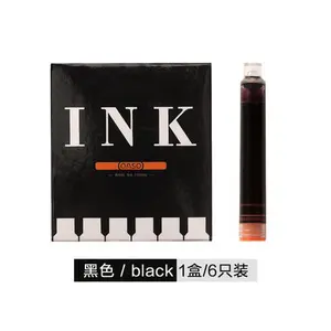 12 шт. чернильный картридж без карбонового сине-черного, синего, черного цветов, 6 шт., портативные чернильные картриджи для OASO 007, авторучка, школьные принадлежности