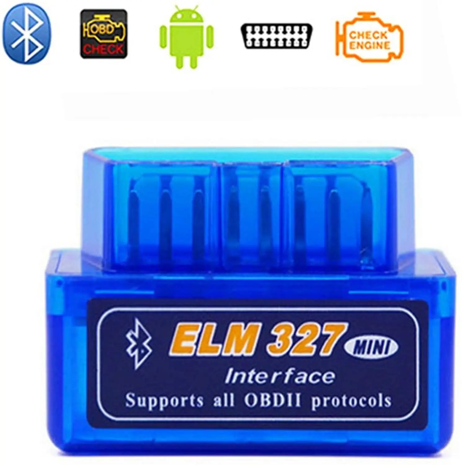 

Инструменты ELM327 диагностический Bluetooth-совместимый интерфейс Elm 327 Mini V2.1 OBD2 II автомобильный диагностический инструмент работает с Torque для ...