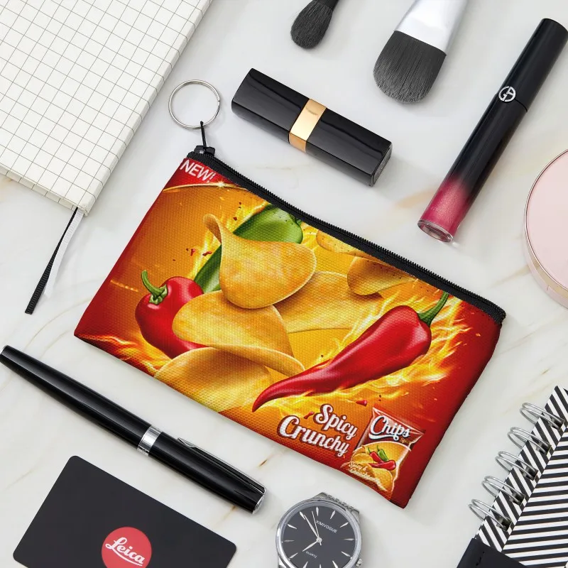 

Potato chips Wallet Women And Men Short Wallet Card Bag Pocket Change Purse Cute Coin Purse Funny Purse Small Pouch Cosmetic Bag
