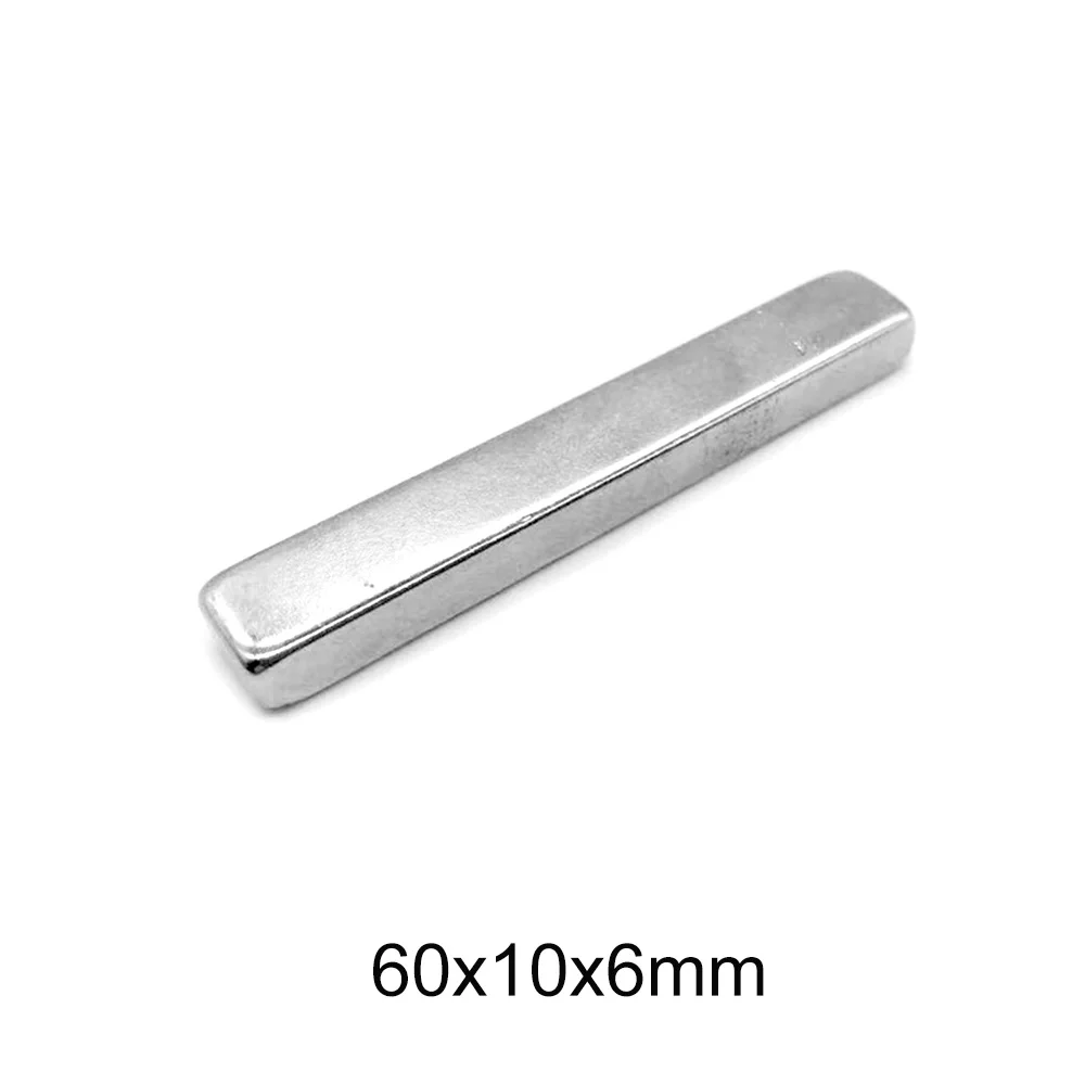1/2/5/10 шт 60x10x6 дюймов Большой пластина из Неодимового Магнита 60 мм x 10