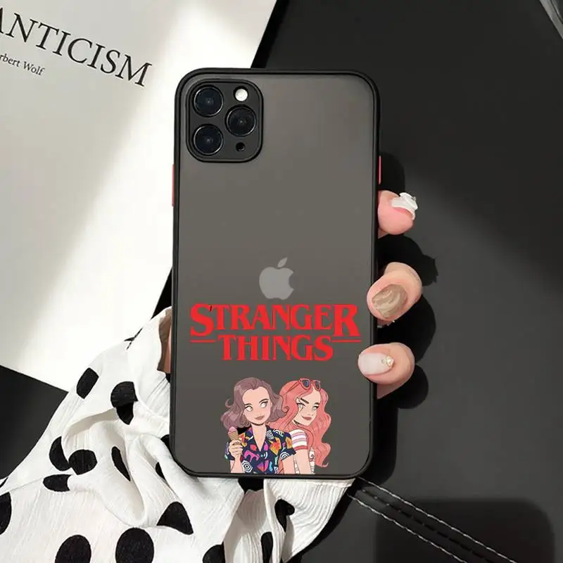 

Stranger things Phone Cases matte transparent For iphone 7 8 11 12 plus mini x xs xr pro max cover