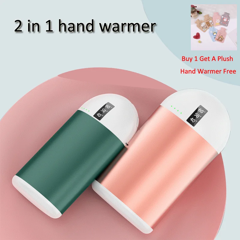 Перезаряжаемые грелка для рук 10000 мА/ч Мощность банк USB Многоразовые Горячая