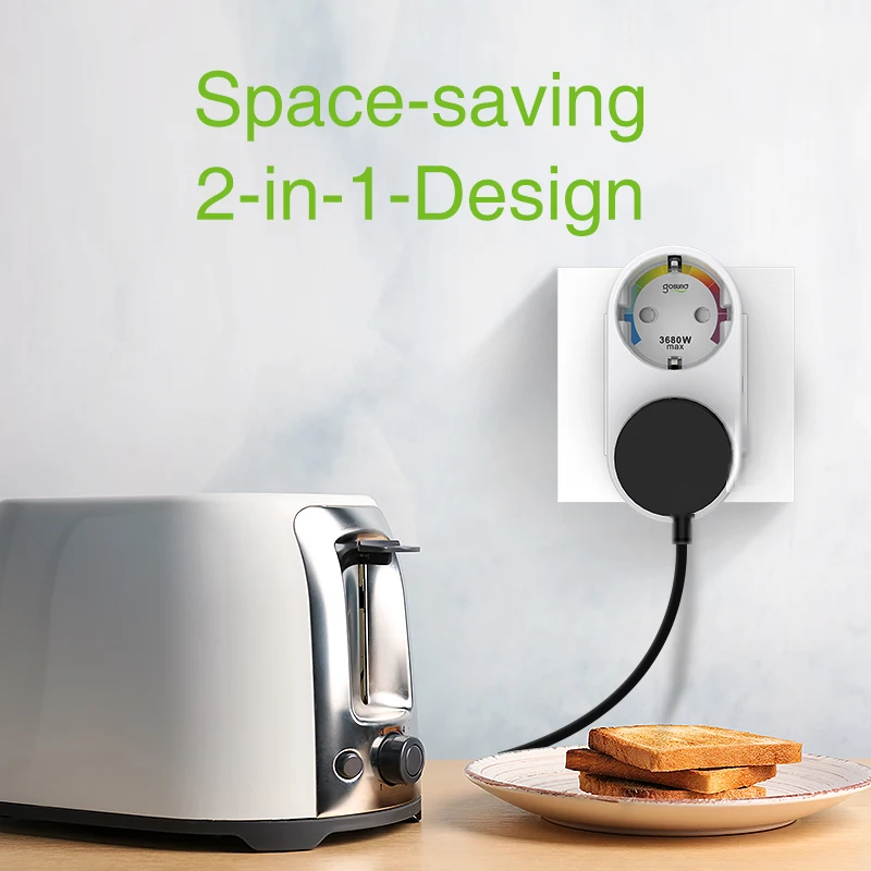 Gosund Tuya Wi Fi двойная розетка выключатель Smart Plug Gosund/приложение Life/TUYA дистанционного