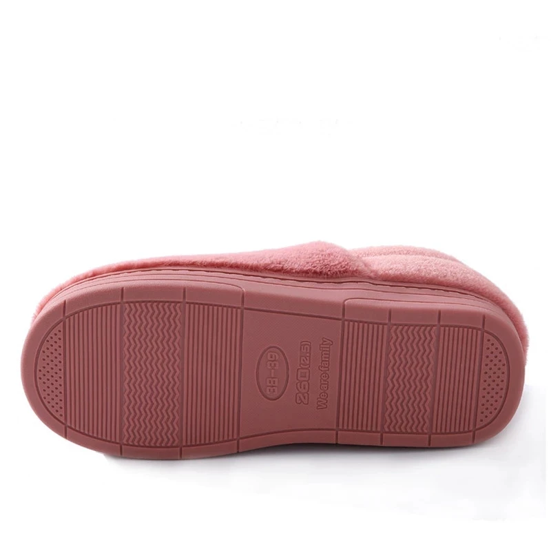 

Women winter indoor slippers lovely solid flat indoor winter shoes plush warm fur home slippers women shoes plus size