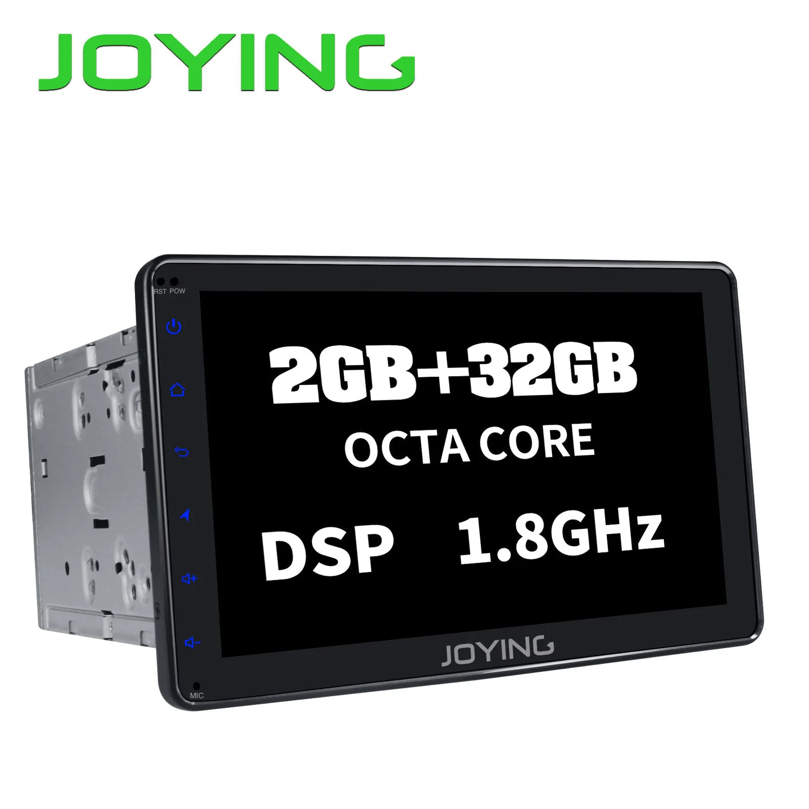 JOYING 2 Din автомагнитола 2 ГБ Android 8,1 Восьмиядерный gps приемник wifi 8 дюймов HD дисплей Поддержка зеркальная связь/Голосовая команда головное устройство