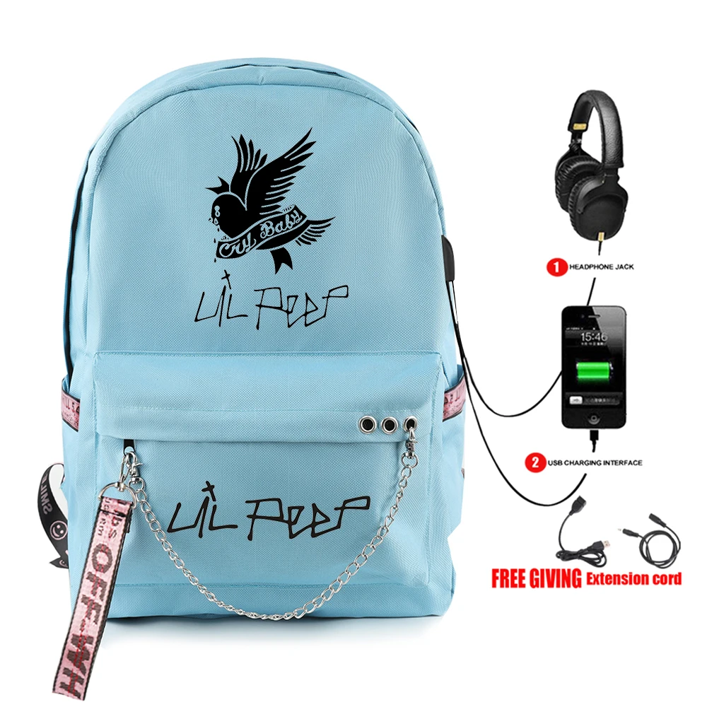 Горячая Распродажа Lil Peep Backpack школьные рюкзаки высокого качества студенческие
