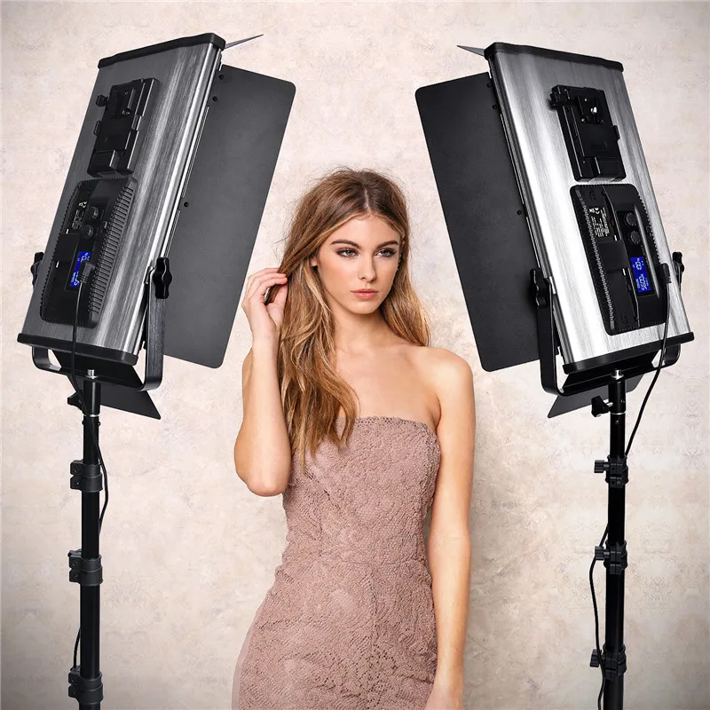 FOSOTO FT-1152 2 комплекта фотографического освещения 3200K-5600K 75W студия видео свет с