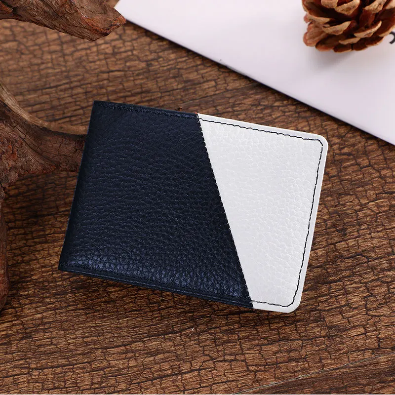 

Ultra-Thin Business Unisex Wallet Driver License Holder Protective Cover Stylish Color Matching Credit Card Holder Card Case