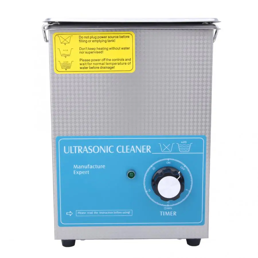 Промышленный ультразвуковой очиститель из нержавеющей стали 1 3 л с таймером для