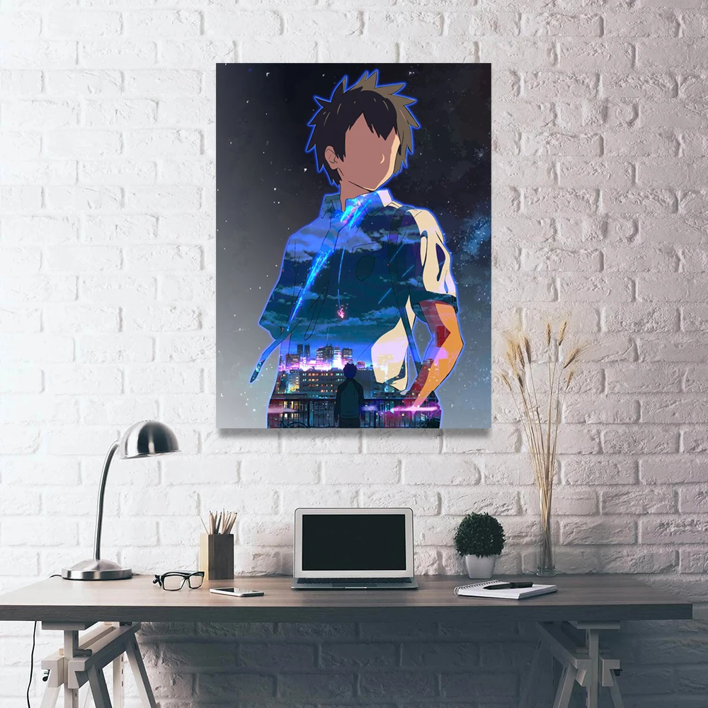 Картина на холсте HD 1 панель настенный плакат силуэт Taki Современный домашний